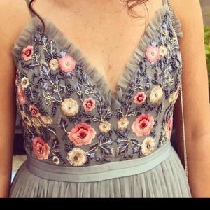 Needle & Thread embellished, tulle dress